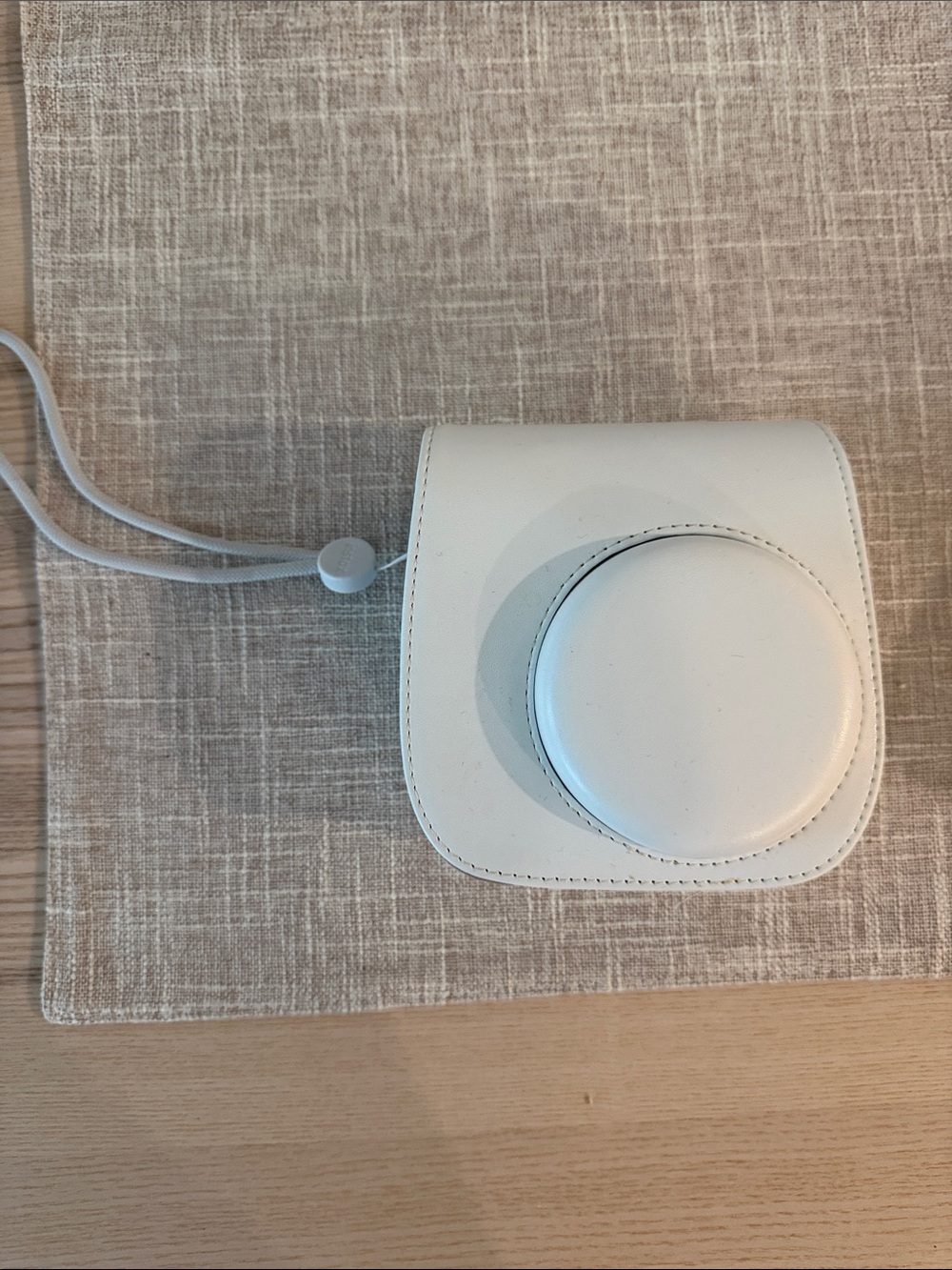 Instax White Instant Camera with Matching White Case